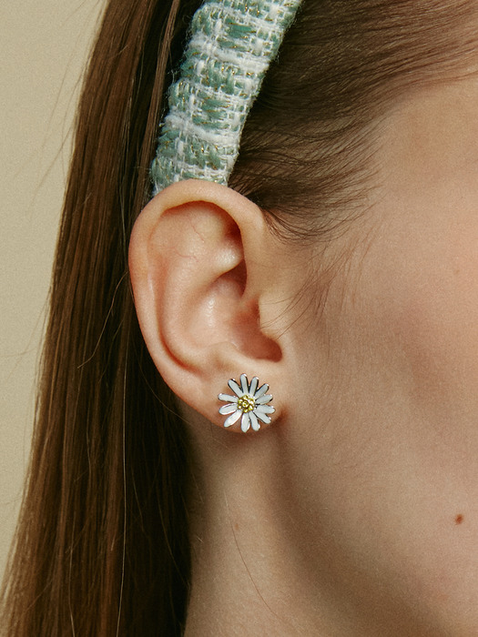 [2SET] Mini Daisy Post Earring + Mini Daisy Necklace