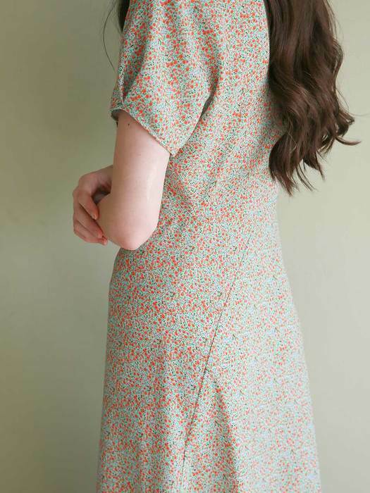 21SS #RS9ROMANTIC 스페셜 패턴 피크닉 반팔 드레스