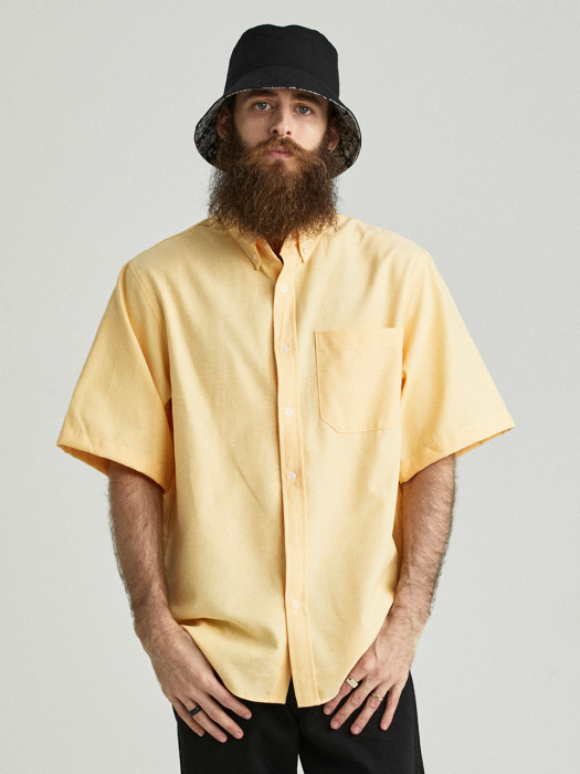 CB OXFORD HALF SHIRT (YELLOW)