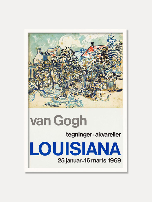 [반 고흐] VAN GOGH - DRAWINGS WATERCOLORS 1969 (액자포함) 59.4 x 84.1 cm (A1)