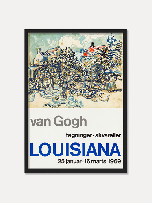 [반 고흐] VAN GOGH - DRAWINGS WATERCOLORS 1969 (액자포함) 59.4 x 84.1 cm (A1)