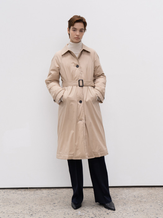 [EXCLUSIVE] Goose Down Single-Breasted Trench Coat (JUJC205-70)