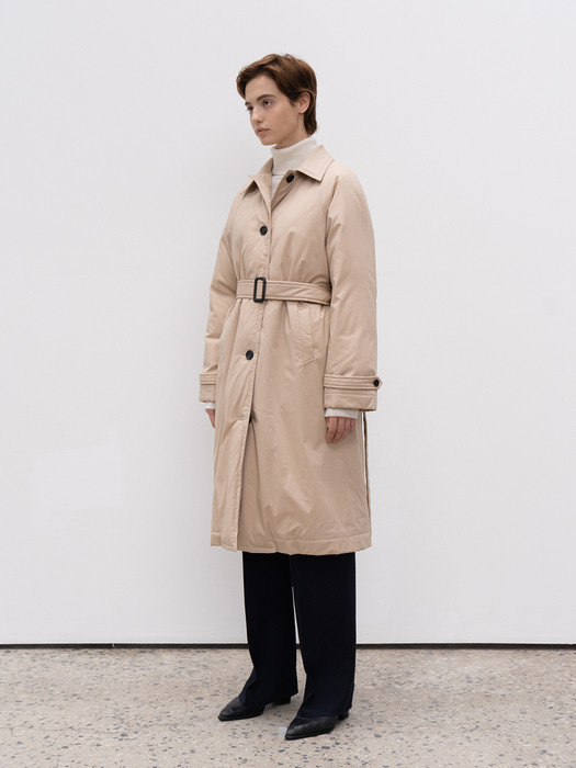 [EXCLUSIVE] Goose Down Single-Breasted Trench Coat (JUJC205-70)