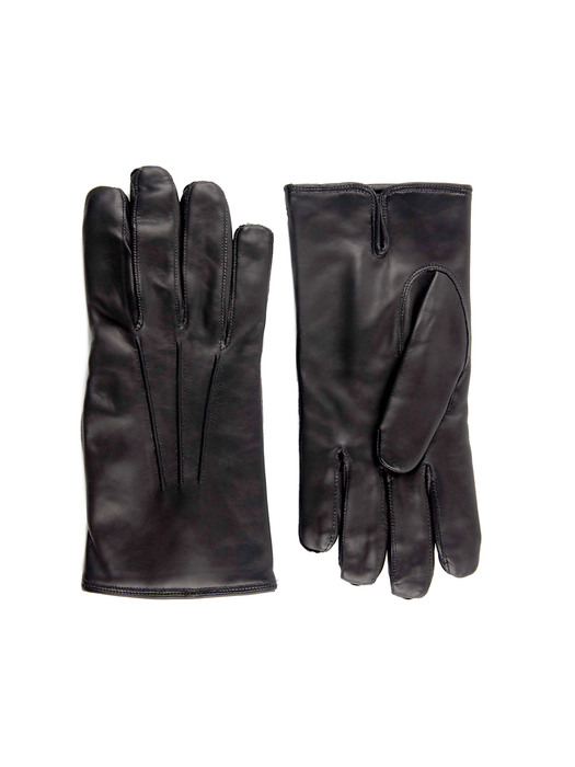 Nappa Leather Gloves For Men_Black