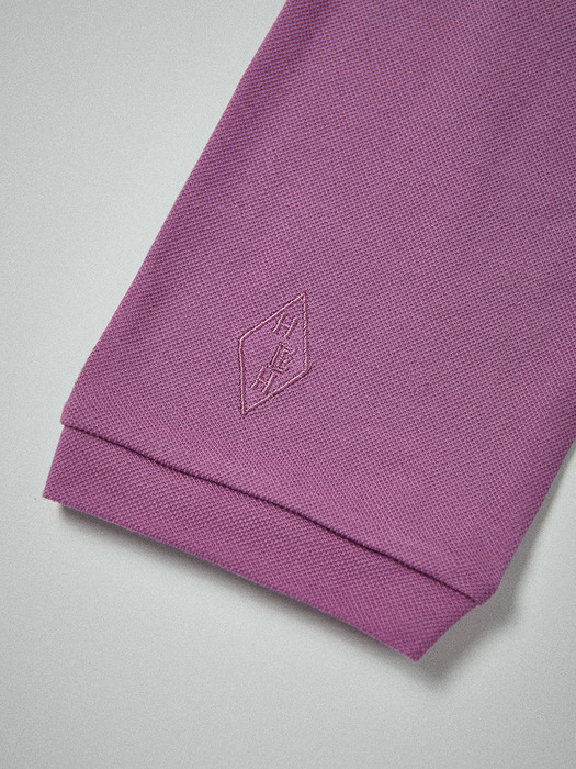 Half zip shirt in Lavender