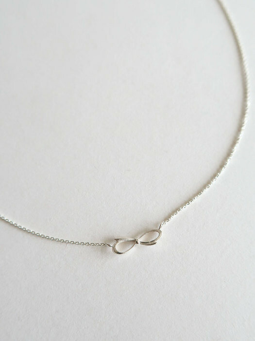 Ribbon necklace [silver/gold]
