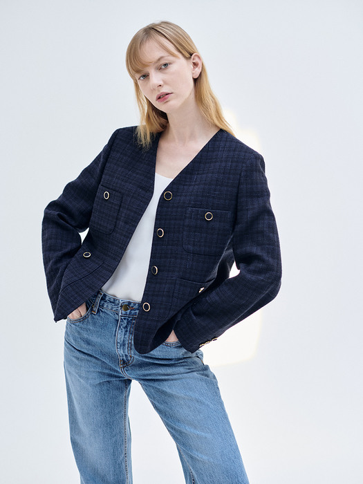 22SN tweed crop jacket [NA]