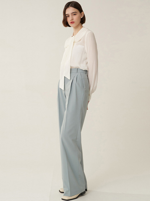coco pin tuck wide pants SK