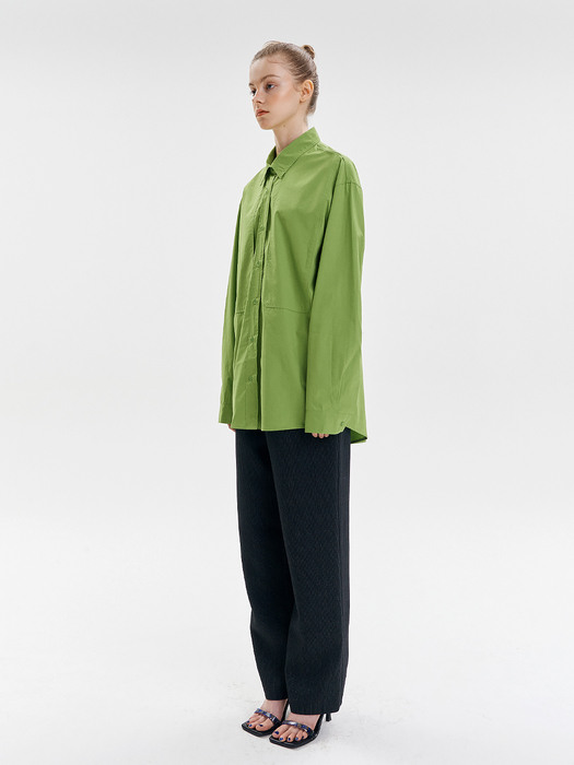 Cotton Maxi shirts [Green]