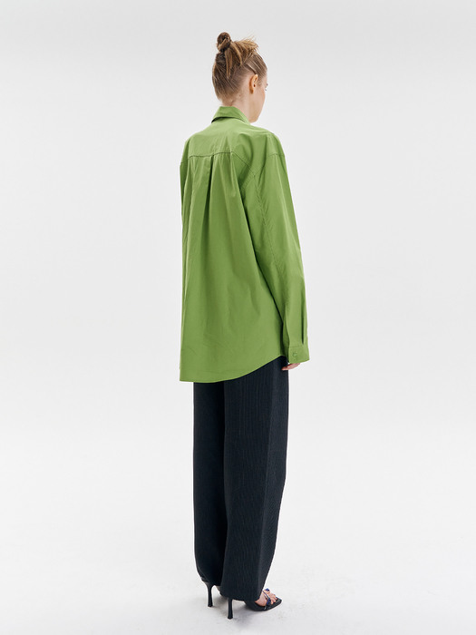 Cotton Maxi shirts [Green]