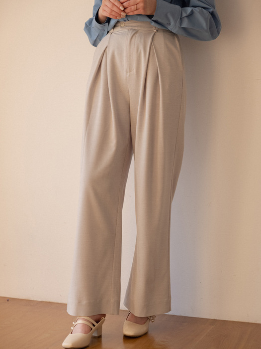 PIERRE wide pants_light grey