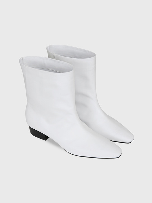 PERTH wide boots_white