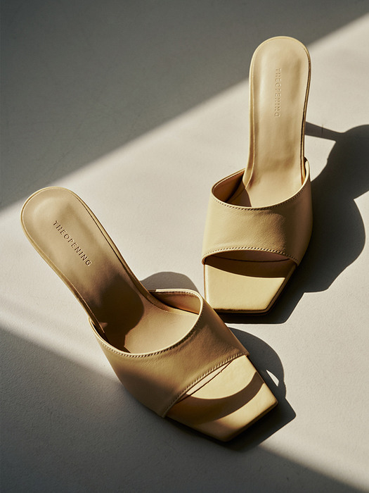 22 LEATHER SANDALS [YELLOW BEIGE]