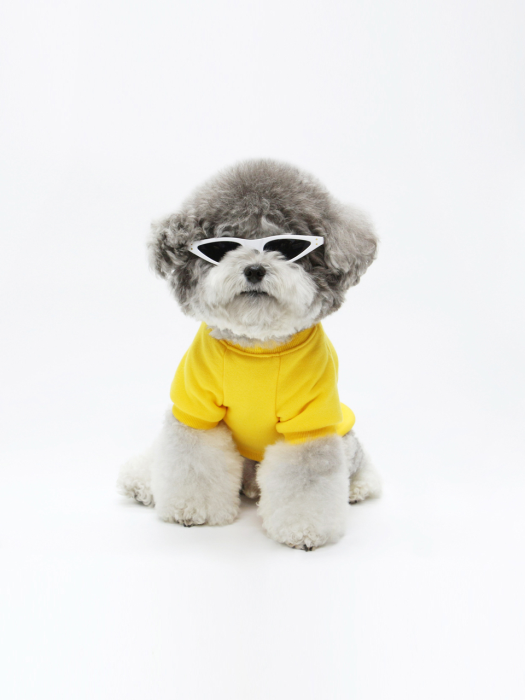 KINI PAINTING DOG TSHIRT-YELLOW(반팔티)