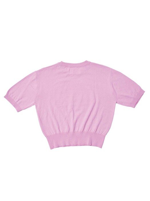 CitedeCite Pink Half Sleeve knit_PINK