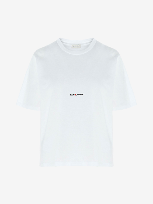 [WOMEN] 21FW SAINT LAURENT RIVE GAUCHE T-SHIRT WHITE 460876 YB2DQ 9000