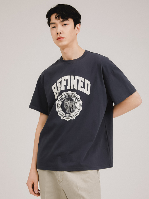 REFINED PRINTING T-SHIRT_CHARCOAL