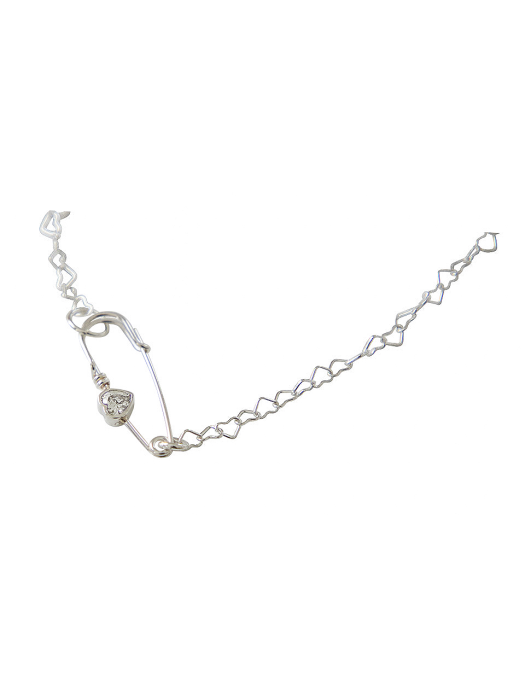 Heart clip necklace