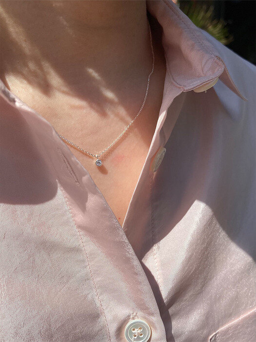 [925 silver] Un.silver / pico necklace (3 color)