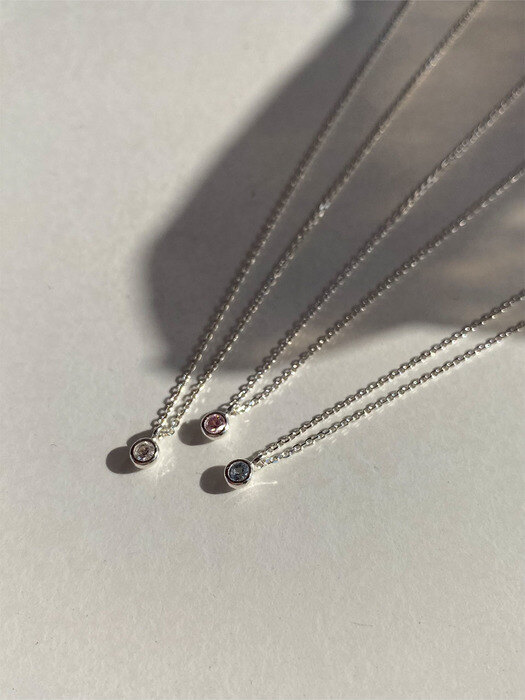 [925 silver] Un.silver / pico necklace (3 color)