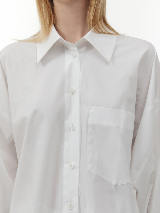 22PF SLEEVE POINT SHIRT - WHITE