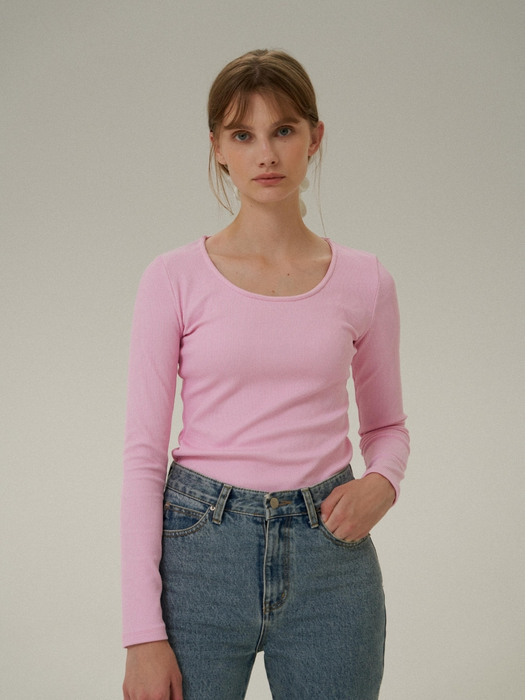 Archive Round T-shirt [Pink]