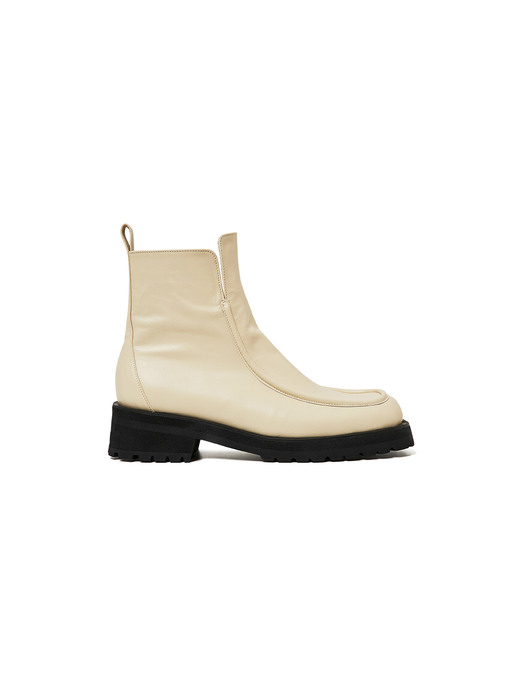 50mm Fernanda Mid-Heel Boots (WHITE)