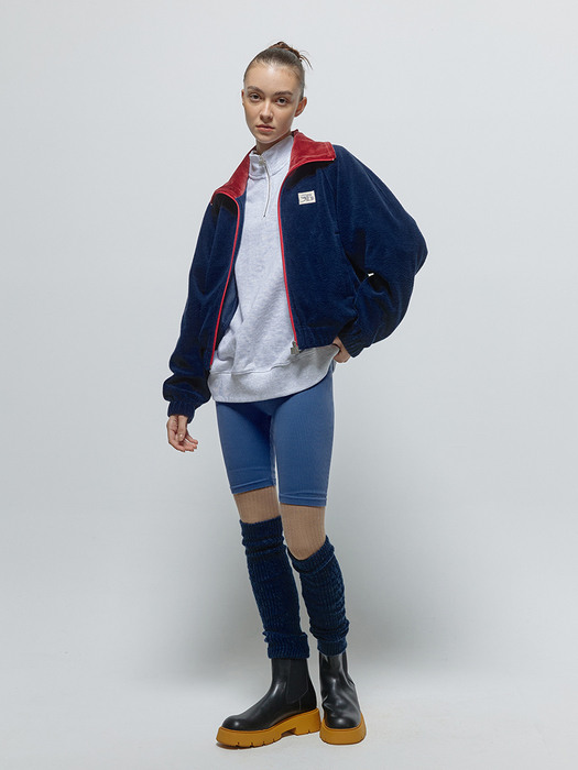 RB Terry Zip-up Jumper Navy