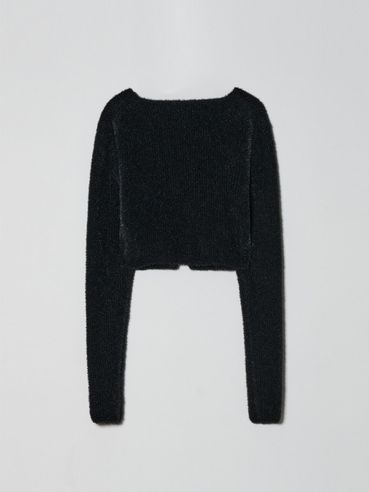 HOLIDAY METAL KNIT TOP (black)