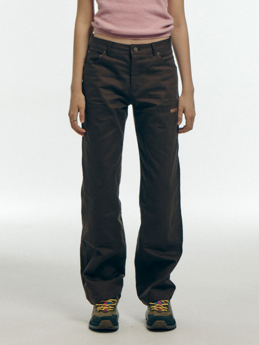 work pants - brown