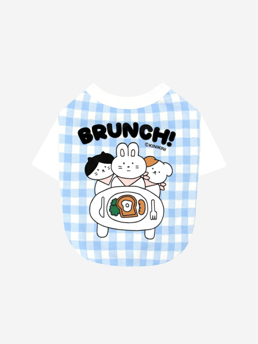 BRUNCH CHECK TSHIRT-BLUE(반팔티)