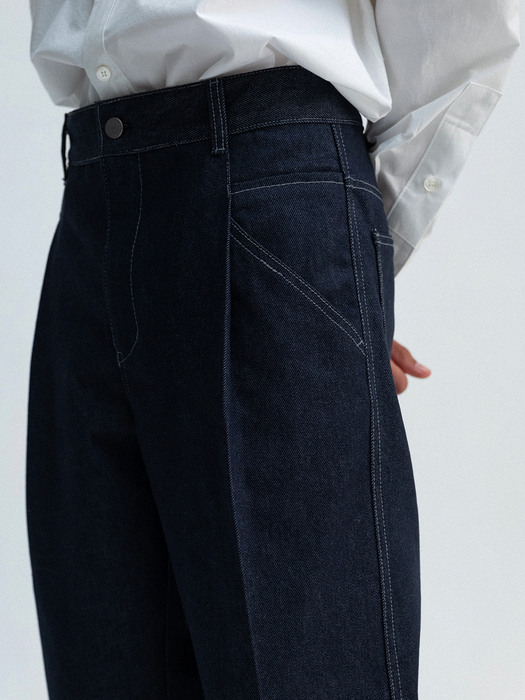 double pocket tuck denim