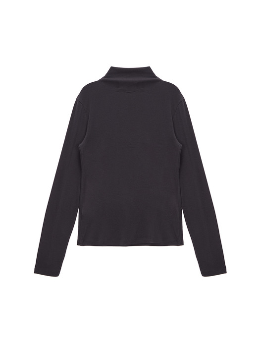 BASIC TURTLE NECK IN CHARCOAL