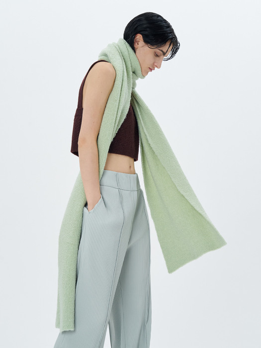 LOOP YARN WOOL MUFFLER(MINT)