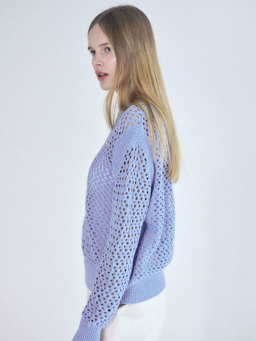 Cubic Net Knit Pullover SK3SP150-22