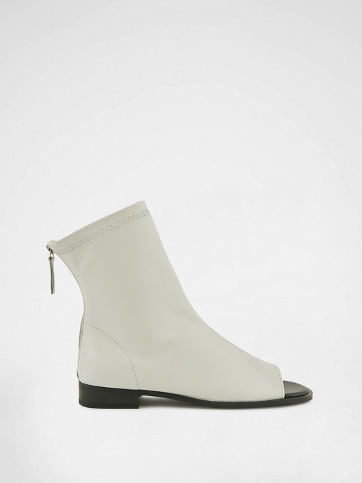 K23-SH006 / OPEN TOE ANKLE BOOTS