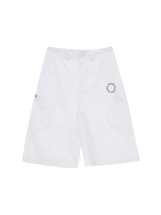 CARGO BERMUDA PANTS IN WHITE