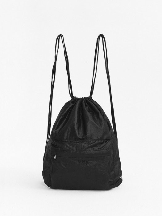 Shine String Backpack (Black)