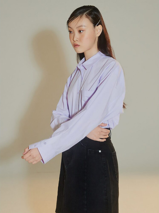 Signature Semi Overfit Shirts  Lavender (KE3860M05V)