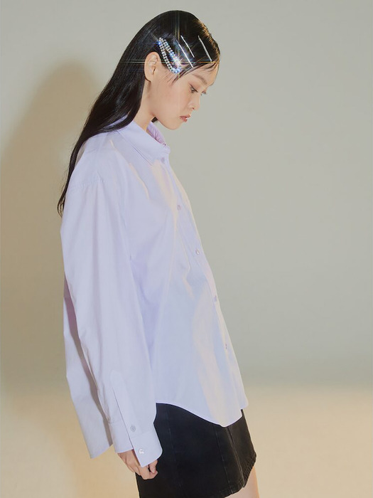 Signature Semi Overfit Shirts  Lavender (KE3860M05V)