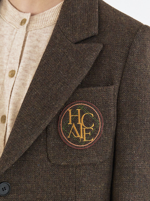 CLASSIC TWO BUTTON WOOL JACKET [FRENCH BROWN]