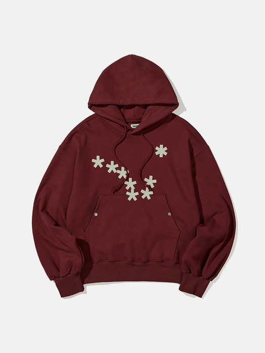 Dipper logo hoodie / Deep red