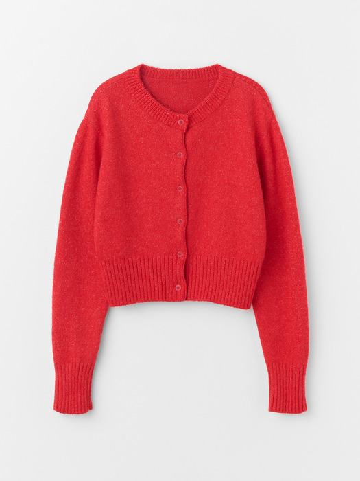TAIL KNIT CARDIGAN_RED