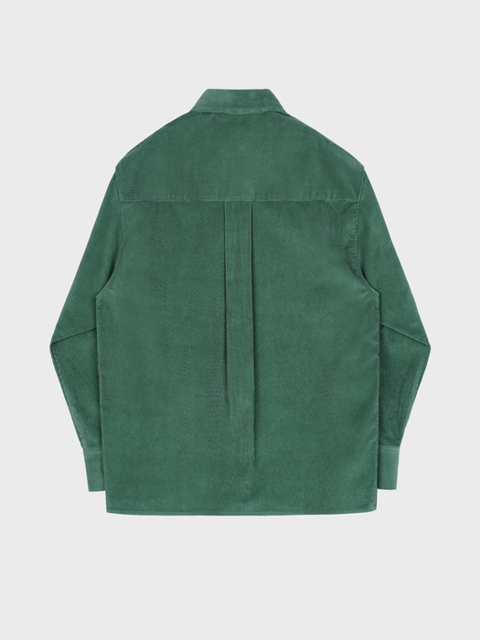 14W OVER FIT CORDUROY SHIRT_GREEN
