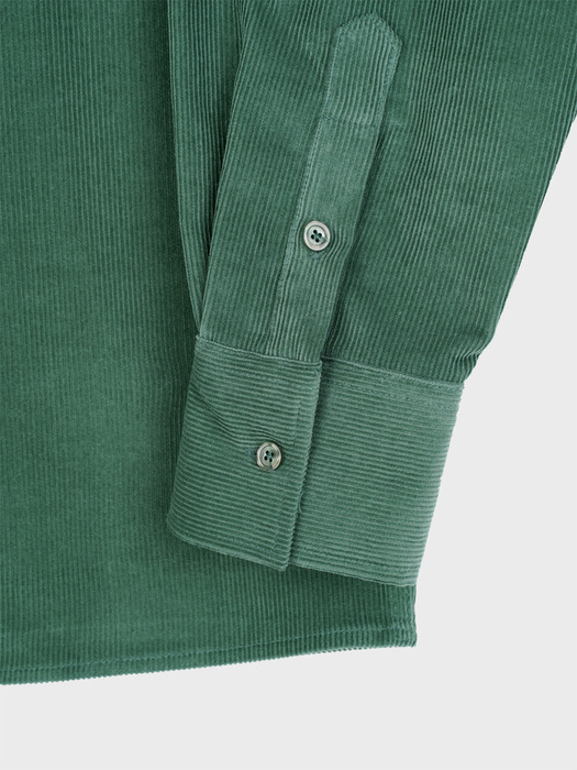 14W OVER FIT CORDUROY SHIRT_GREEN
