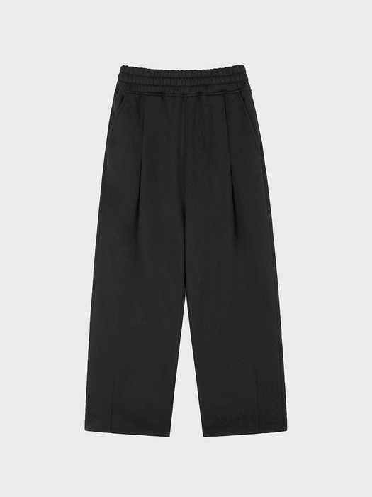 NAPPING HEAVY WIDE TUCK SWEAT PANTS_BLACK