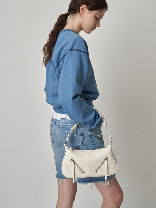 [단독]TWO ZIPPED SHOULDER BAG_4COLORS