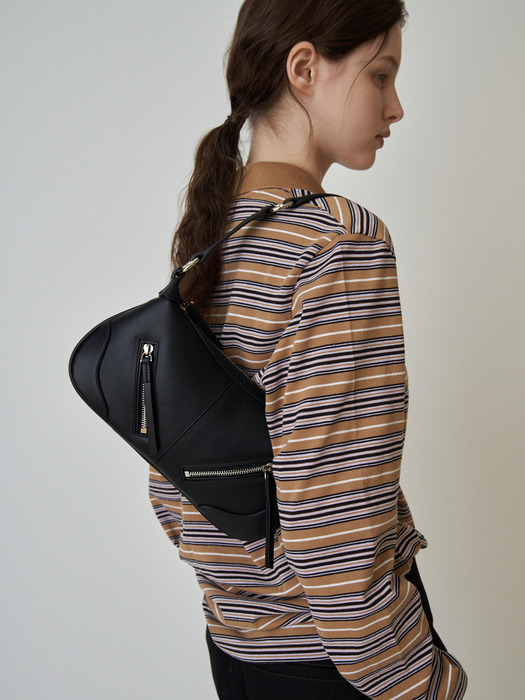 [단독]TWO ZIPPED SHOULDER BAG_4COLORS