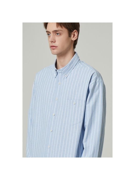 oversized oxford stripe shirt_CWSAM24207BUX
