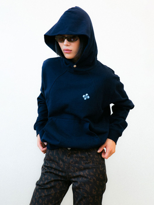 WAVE HOODIE / navy